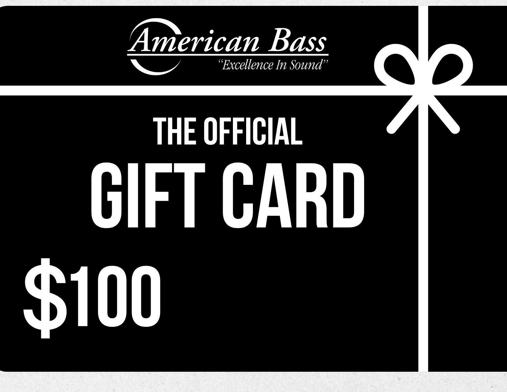 American Bass Audio Gift Card - American Bass Audio