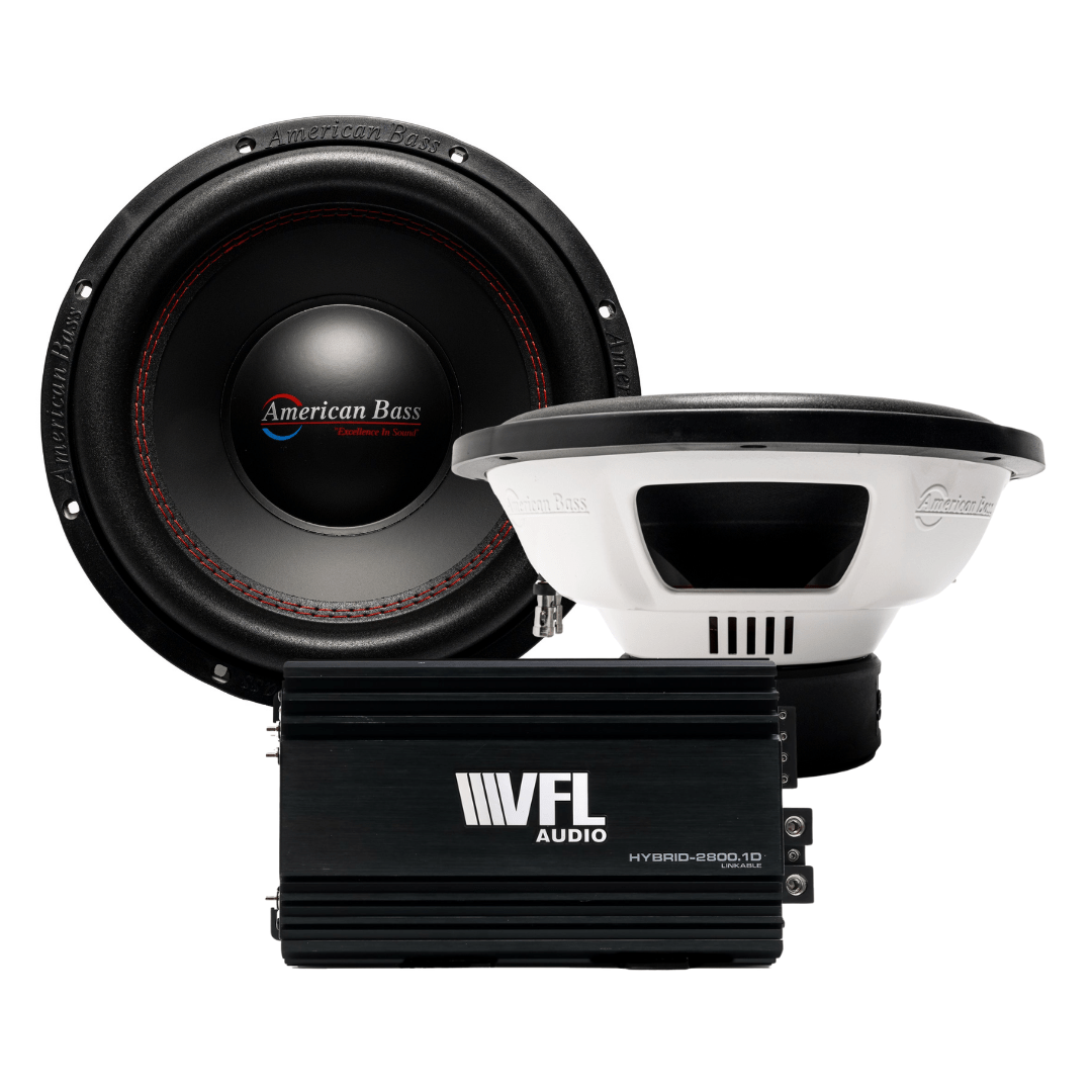 Power Pack: 2 DX 12 Subwoofers + VFL Hybrid 2800.1 Amplifier