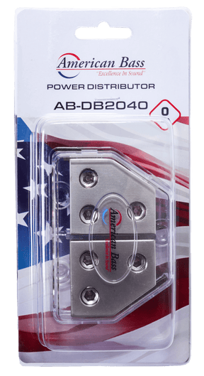 American Bass AB - DB2040 — 0 Gauge Power Distribution Block - American Bass Audio