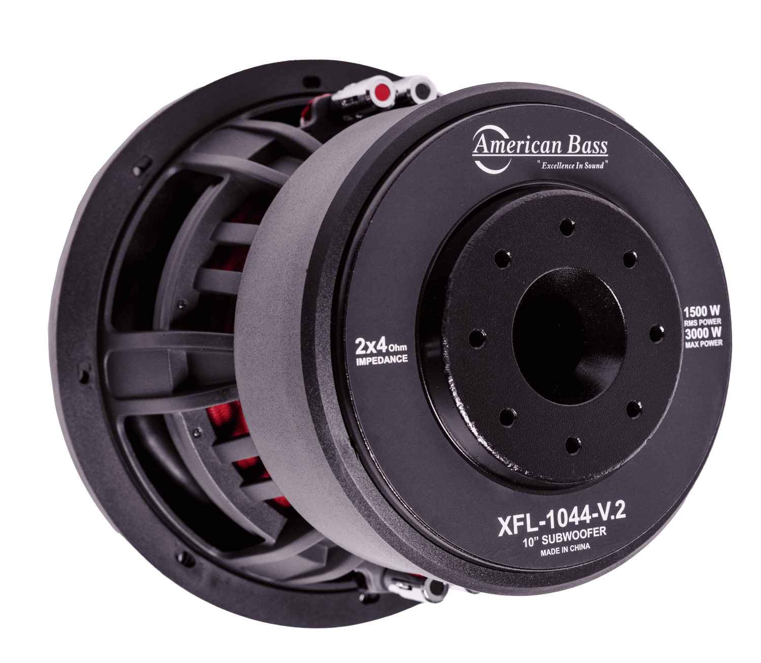 Big Bass Bundle — 2x XFL 10" Subwoofer + VFL REBEL-5000.1 Amplifier - American Bass Audio