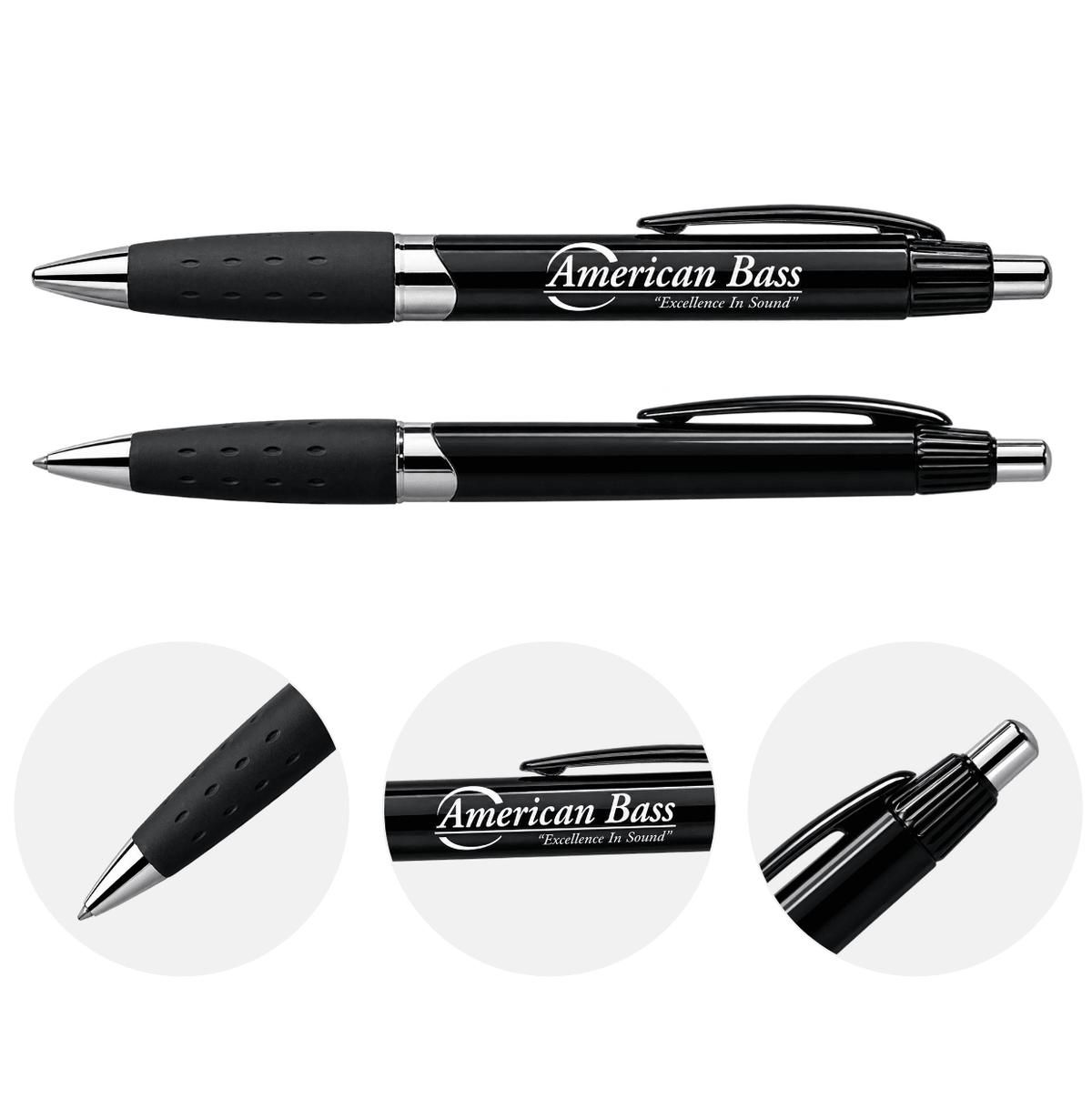 Cubano Pen - Black & Silver - American Bass Audio