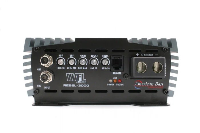 Ground Pound Bundle — 2x DX 12" Subwoofer + VFL Rebel REBEL-3000.1 Amplifier - American Bass Audio
