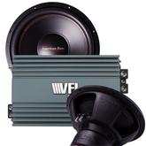 Ground Pound Bundle — 2x DX 15" Subwoofer + VFL Rebel REBEL-3000.1 Amplifier - American Bass Audio