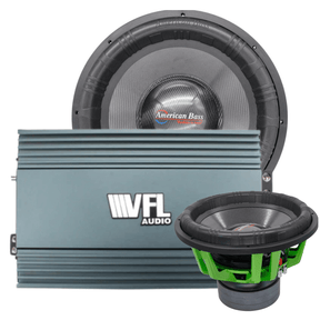 Monster Bass Bundle — 2x Godzilla 18" Subwoofer + VFL Rebel REBEL-8000.1 Amplifier - American Bass Audio