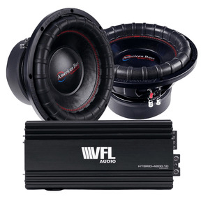 Power Pack: 2 Elite 1244 Subwoofers + VFL Hybrid 4800.1 Amplifier - American Bass Audio