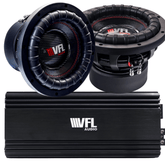 Power Pack: 2 VFL 10 D4 Subwoofers + VFL Stealth 5500.1D Amplifier - American Bass Audio