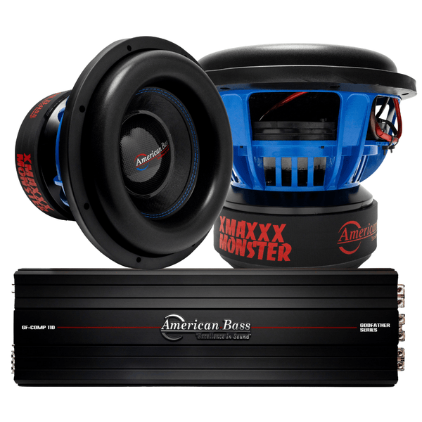 Power Pack: 2 XMAXXX Monster 12” Subwoofers + Godfather Comp 11D Ampli