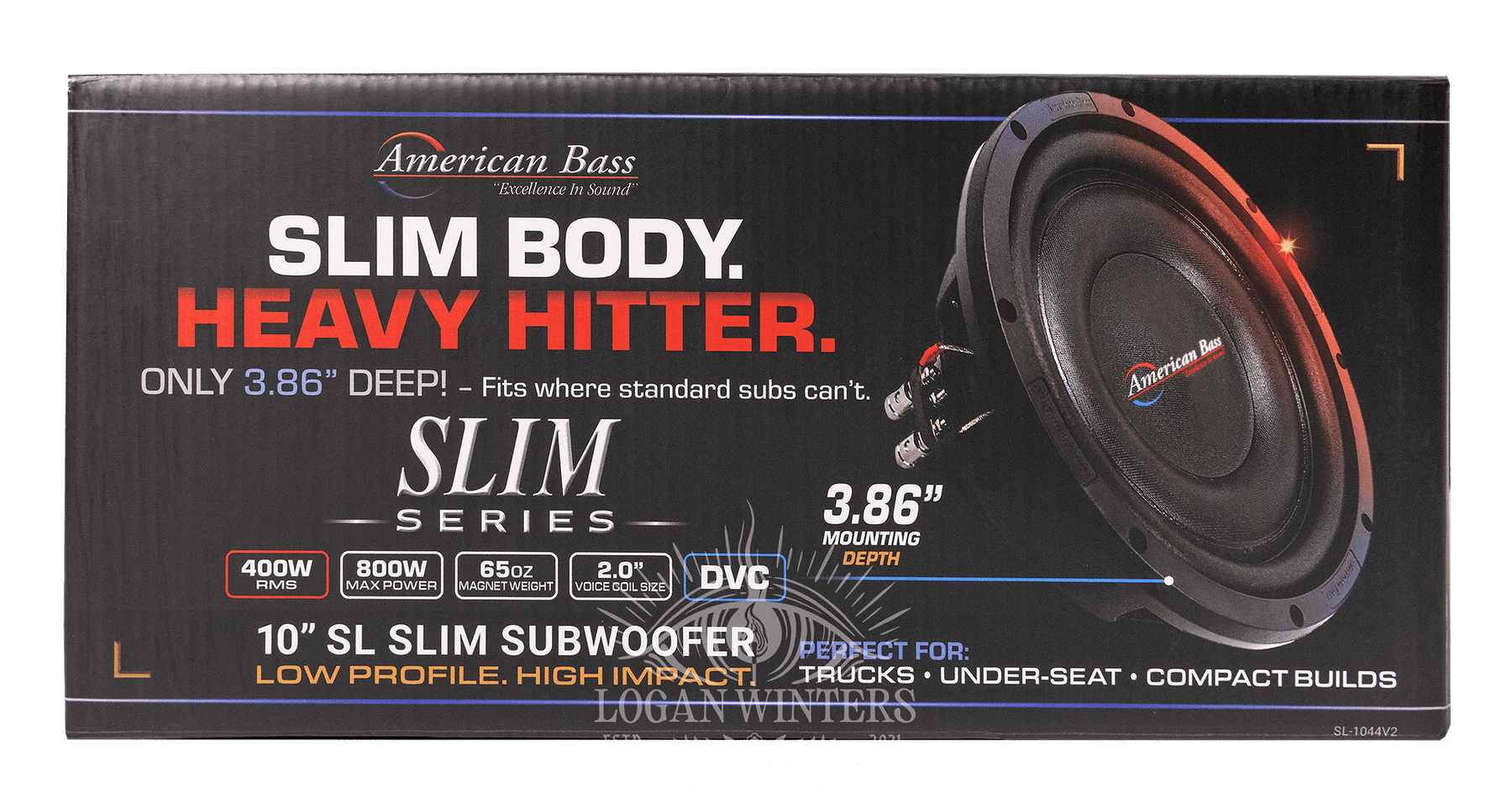 SL 10″ Car Subwoofer | 300 Watts RMS | Single Voice Coil 4 Ohm (Shallow Mount) - American Bass Audio