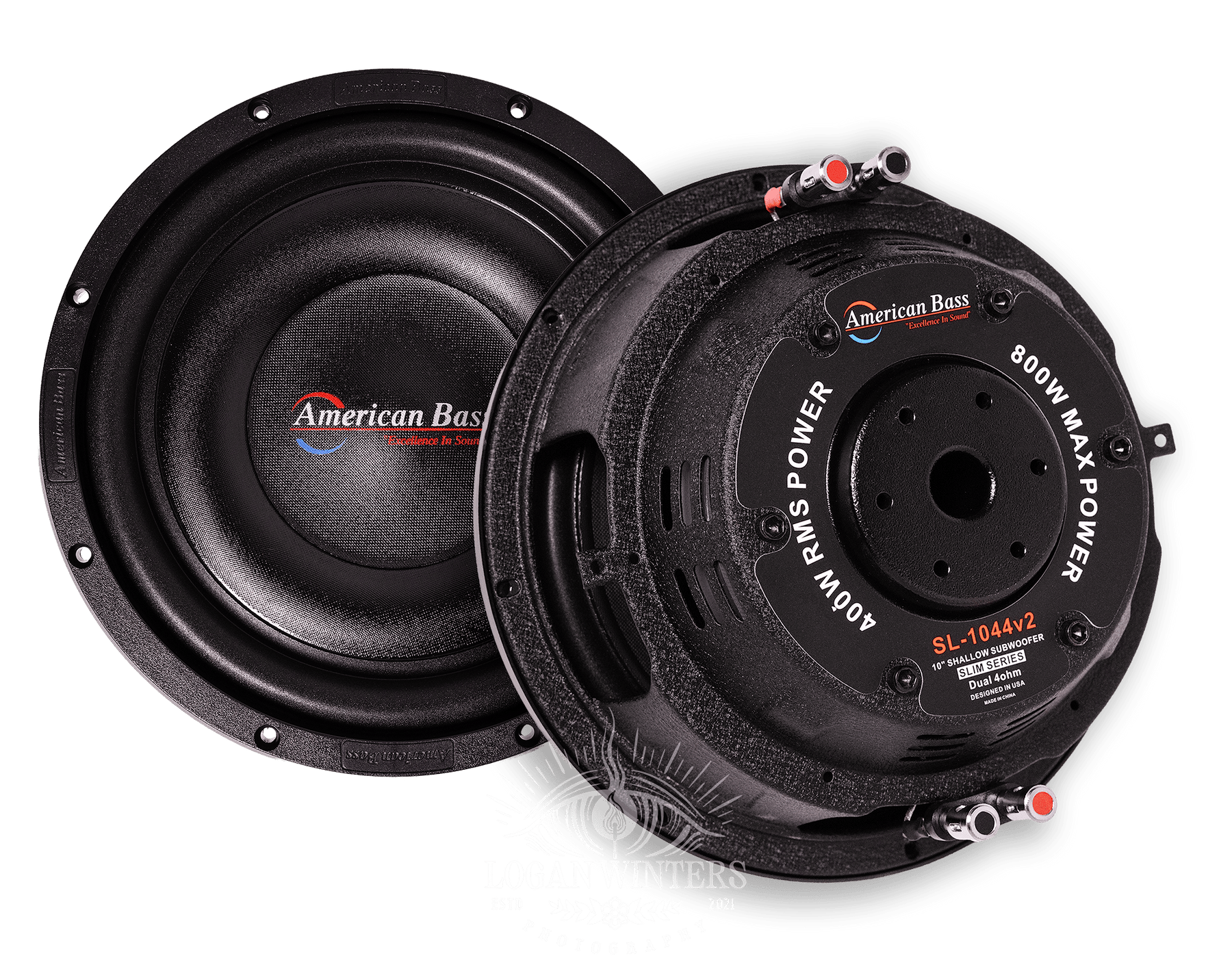 SL 10″ Car Subwoofer | 300 Watts RMS | Single Voice Coil 4 Ohm (Shallow Mount) - American Bass Audio