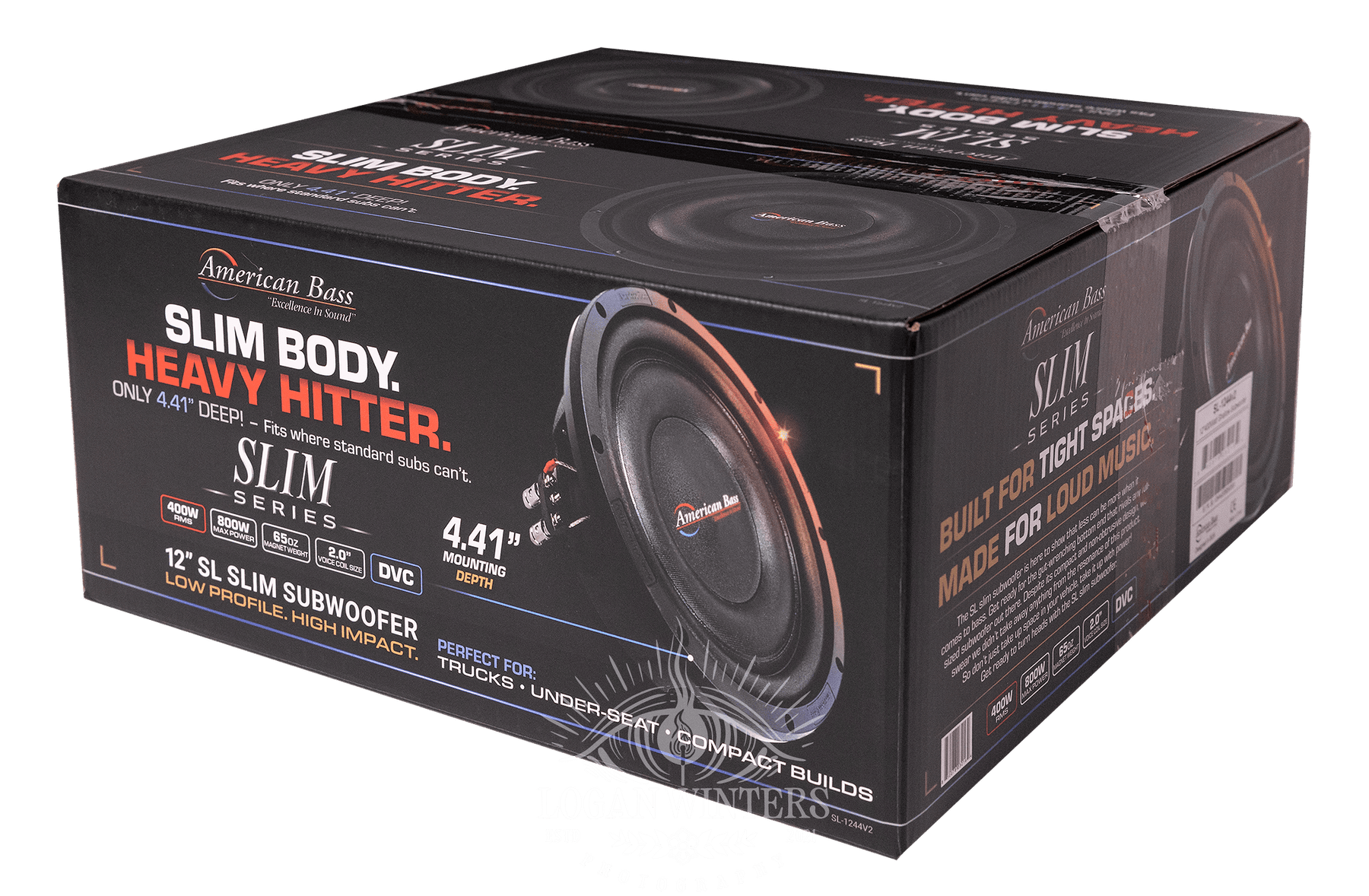 SL 12″ Car Subwoofer | 300 Watts RMS | Single Voice Coil 4 Ohm (Shallow Mount) - American Bass Audio