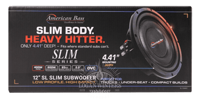 SL 12″ Car Subwoofer | 300 Watts RMS | Single Voice Coil 4 Ohm (Shallow Mount) - American Bass Audio