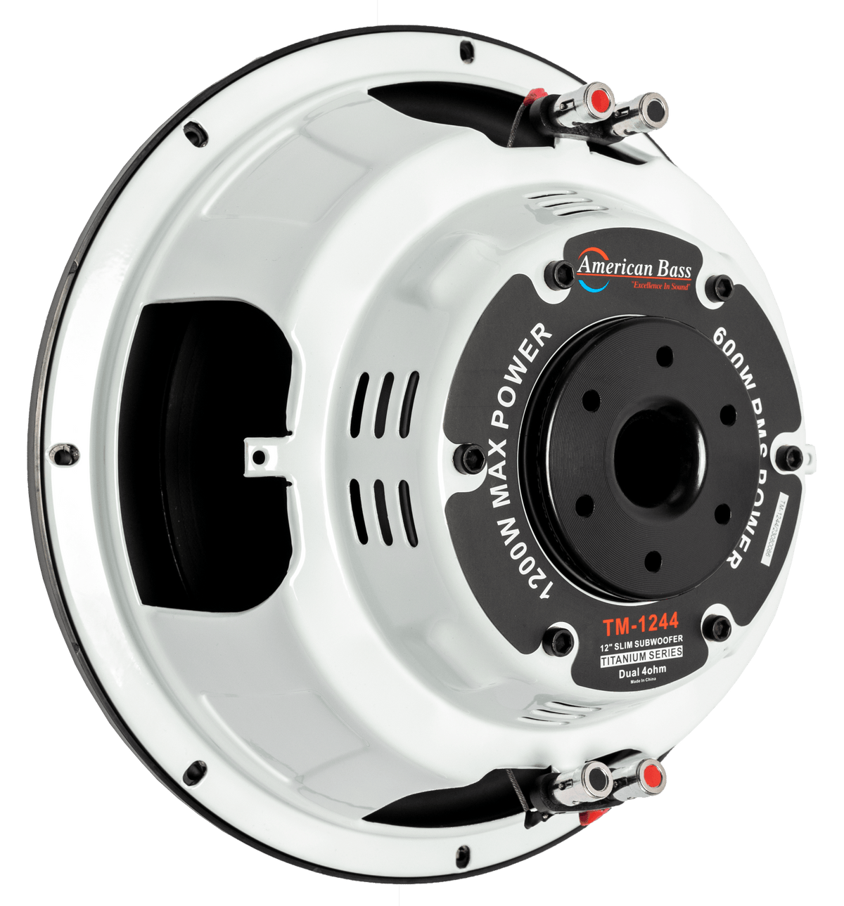 American Bass Titanium 12" Shallow Mount Subwoofer (TM-1244)