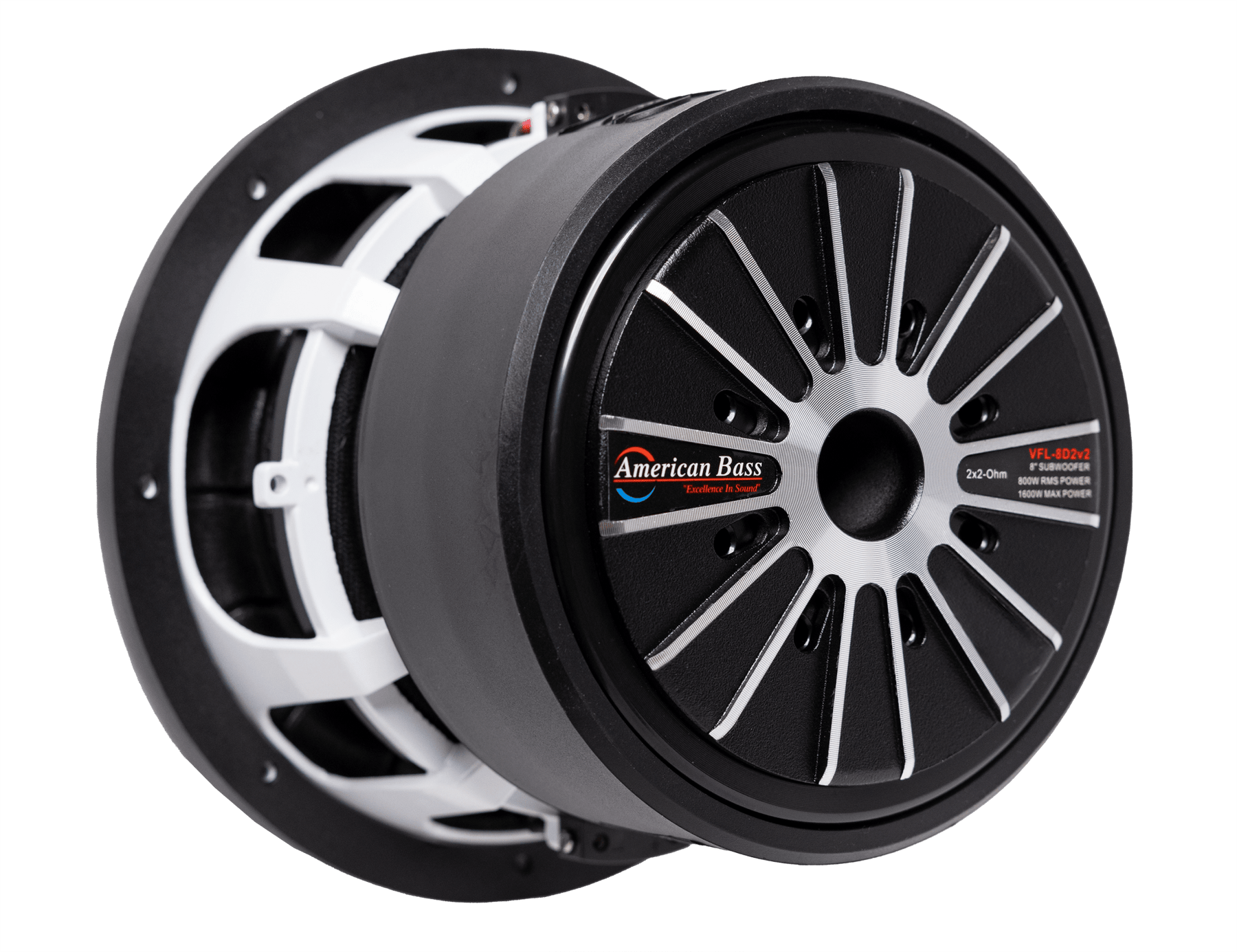 VFL 8″ Car Subwoofer | 600 Watts RMS | Dual Voice Coil 2 Ohm or 4 Ohm - American Bass Audio
