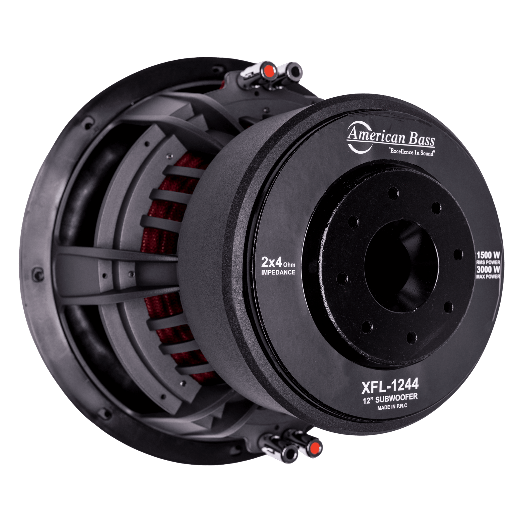 American Bass XFL 12" Subwoofer - basket detail