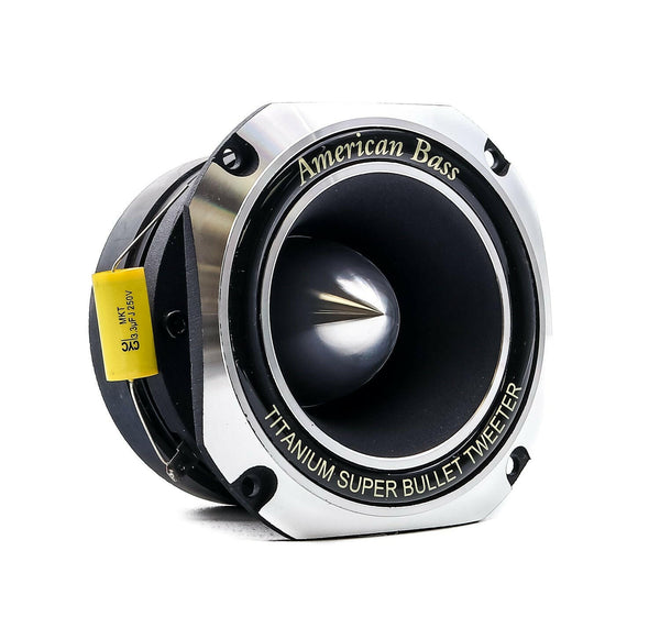 American Bass MX 444T Tweeter: Titanium Diaphragm & In-Line