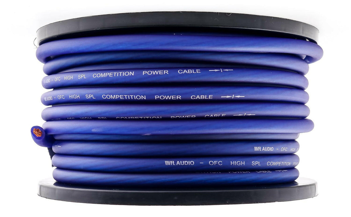 VFL 4 Gauge OFC Wire Oxygen-Free Copper Car Audio Power Wire 100ft Roll ...