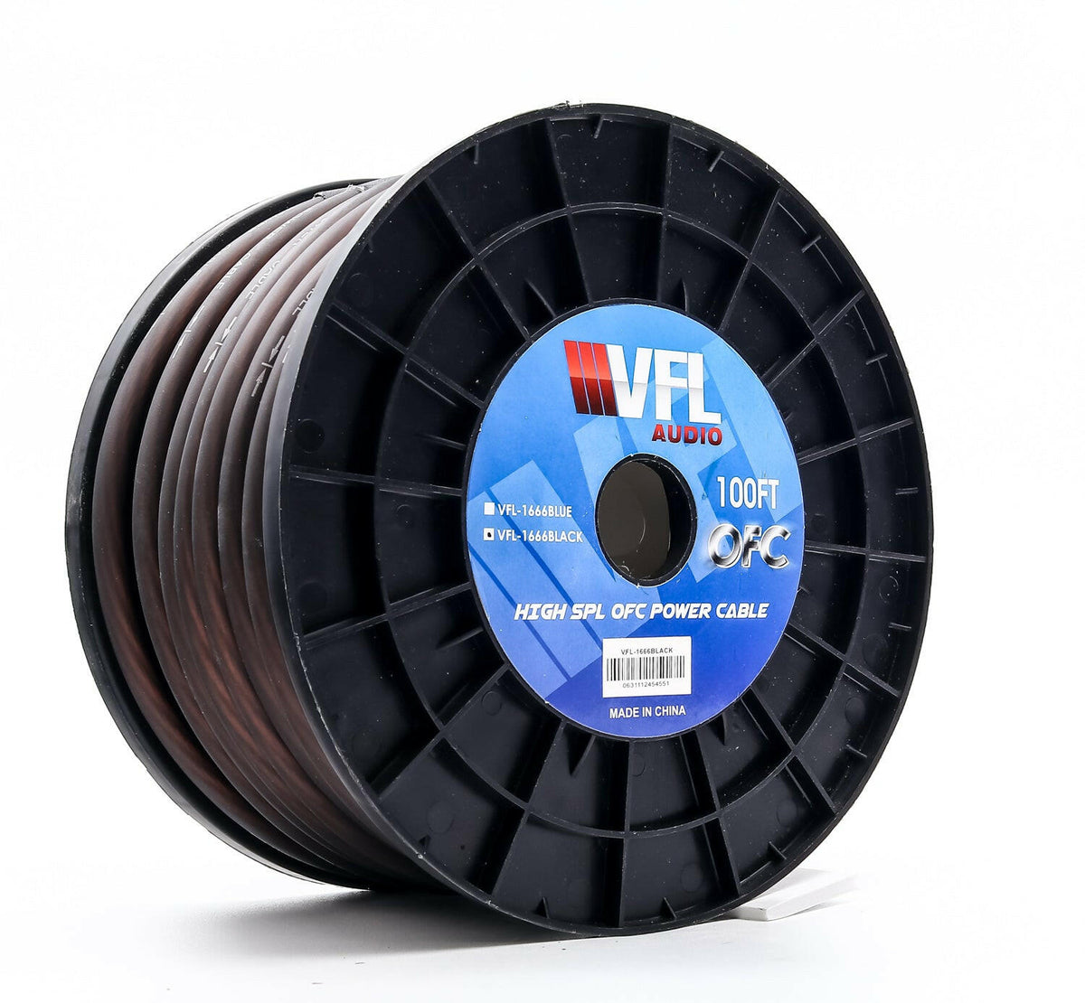 VFL 4 Gauge OFC Wire Oxygen-Free Copper Car Audio Power Wire 100ft Roll ...
